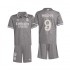 Camisola Real Madrid Mbappé 9 Criança Equipamento Terceiro 2024-2025 Manga Curta